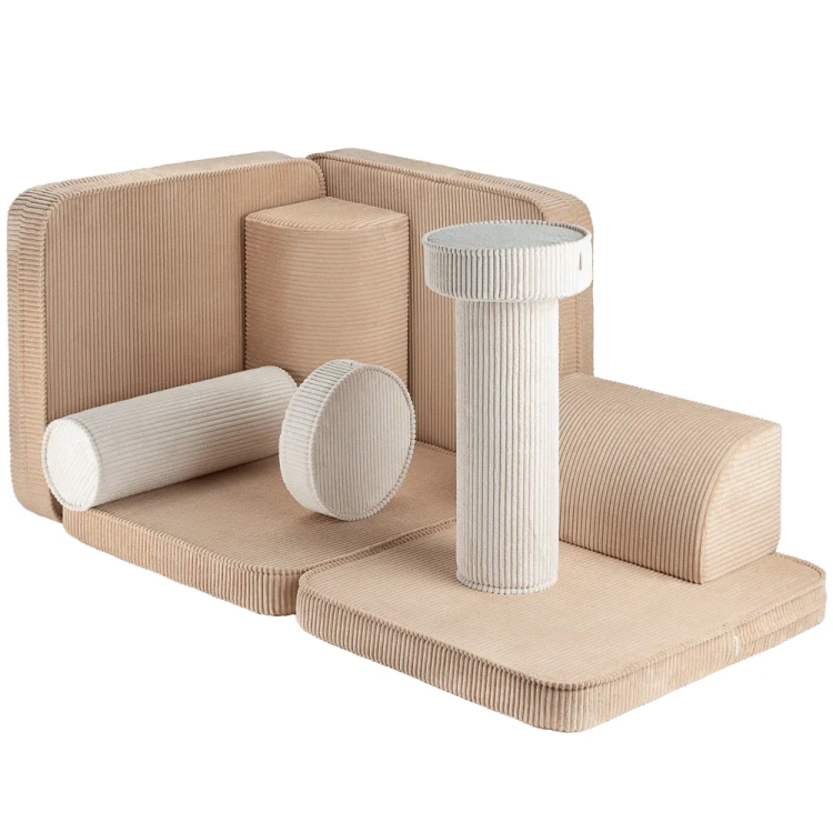 Modułowa sofa dla dzieci Brown Sugar – konfiguracja z poduszkami | Millushop