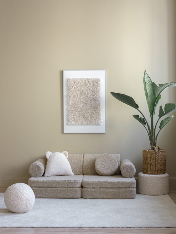 Modułowa sofa dla dzieci Biscuit Settee – konfiguracja z oparciem | Millushop