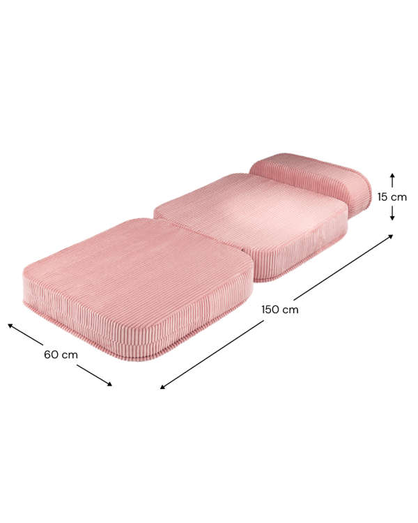 Pink Mousse Flip Chair Dimensions (Unfolded) W596501.png
