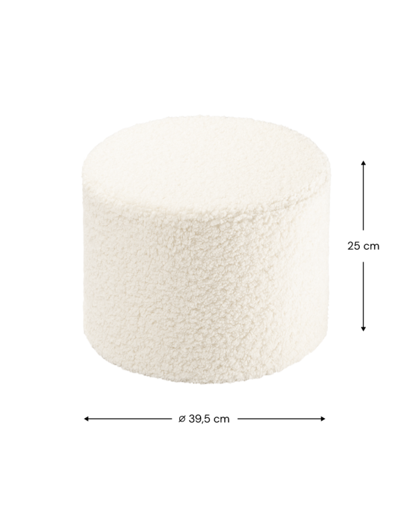 Cream White Pouffe Dimensions W597713.png