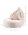 Dusty Beige Bunny Beanbag Dimensions W597324.png