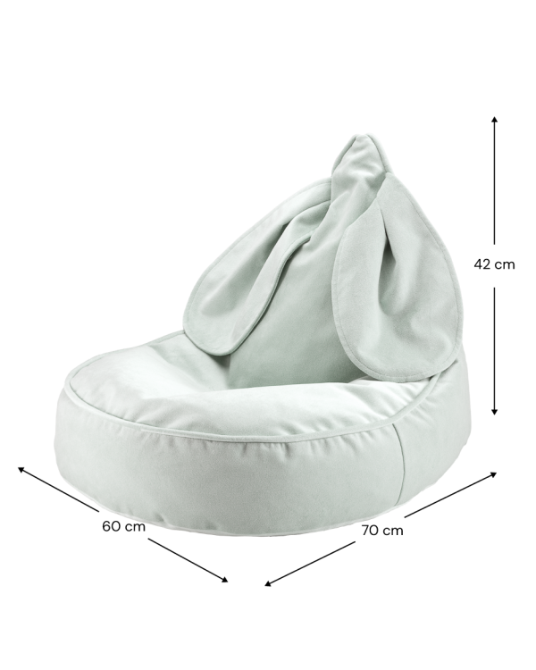 Misty Green Bunny Beanbag Dimensions W597331.png