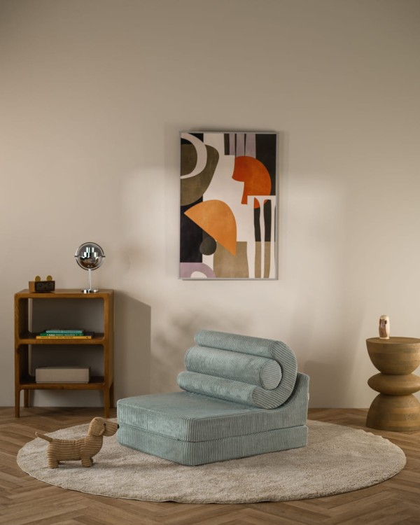 Wigiwama Flipster Peppermint Green jako przytulny mebel do pokoju dziecka i nowoczesnego wnętrza.