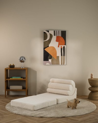 Rozkładany fotel dziecięcy, który szybko zamienia się w wygodne miejsce do leżenia.