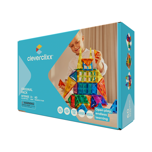 Klocki magnetyczne Cleverclixx Original Intense Pack 60 el.