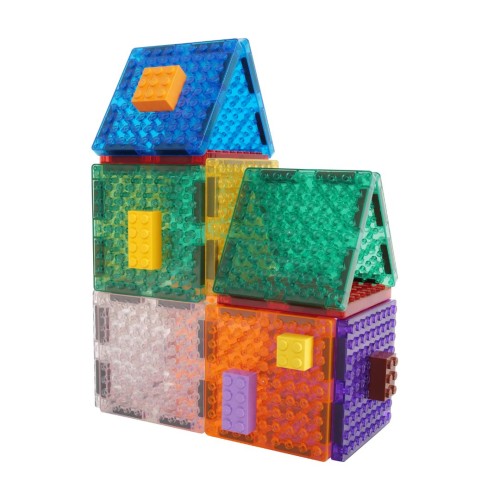 Zestaw klocków magnetycznych Cleverclixx Brick Tiles 16 elementów