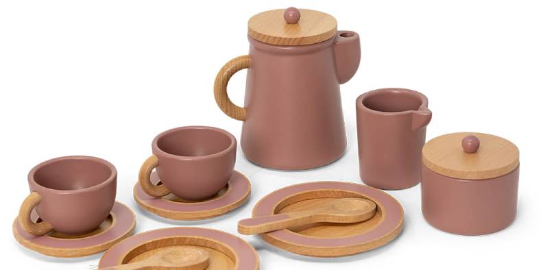 Zestaw do kawy, wiśniowy Mamamemo